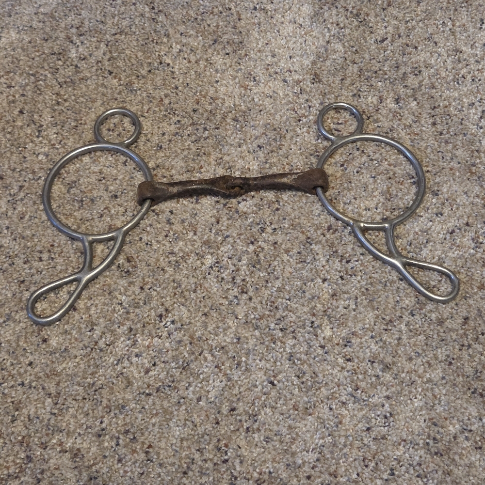 Sweet Iron Wonder Bit 6" Horse Training Snaffle Bit Equestrian Decor